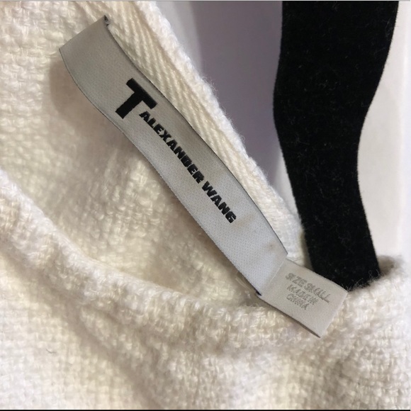 T by Alexander Wang Frayed White T-Shirt - Picture 4 of 5